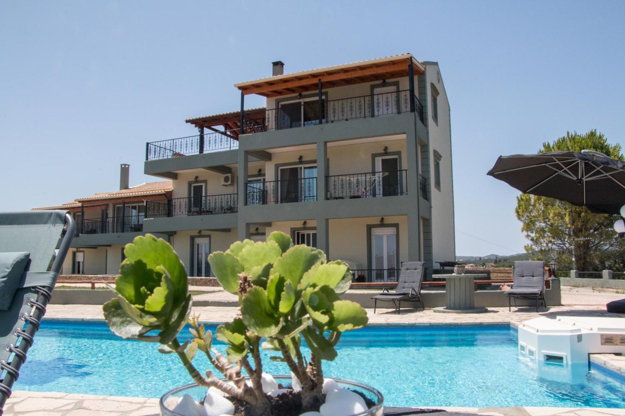 Appartamento Heaven House With Pool Gouvia Esterno foto